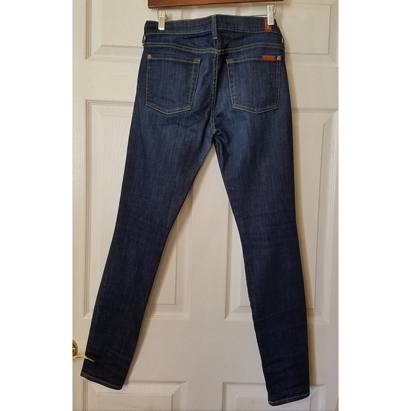 7 For All Mankind (Seven) Skinny Jeans Sz 27 - Picture 5 of 8